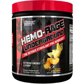 Энергетик Nutrex Research Labs, Hemo-Rage Black, персик и ананас, 267 г